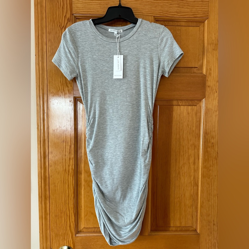 NWT Antistar ruched bodycon t-shirt dress xs